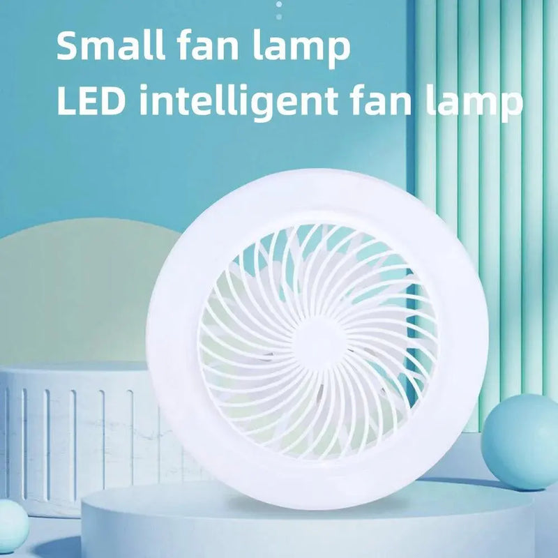 LED Light Fan with Remote Control and 3-Speed E27 Lighting Base for Bedroom and Living Room Lighting 2-in-1 Ceiling Fan Lights